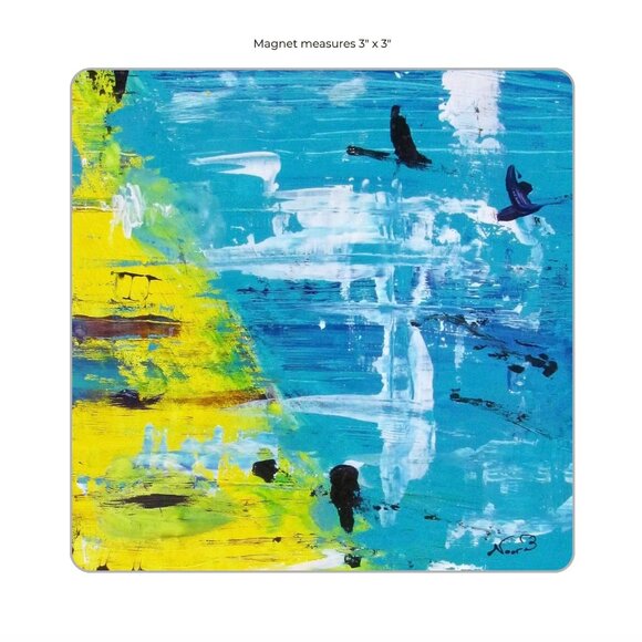 NWT "Coastline" Artisan Magnet - Picture 1 of 4